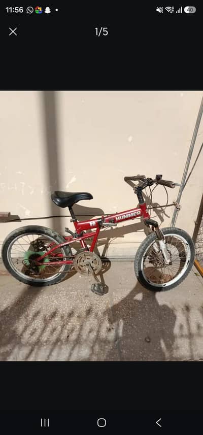 Phonex foldable with gears  Bike good for 11 to 13 years old all ok