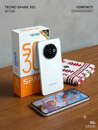 Tecno Spark 30C (White Color)