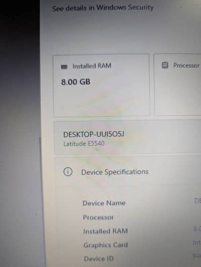 Dell latitude e5540