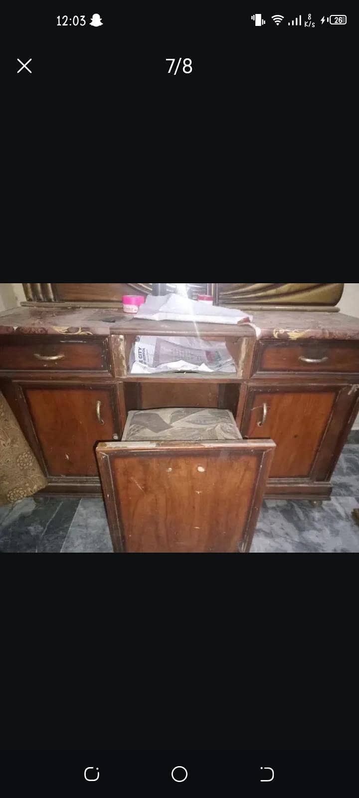 complete bed set with 1 dressing table 5