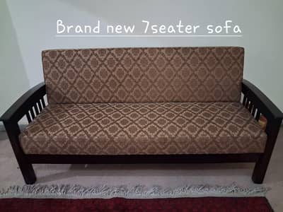 7 Seater Wodden Sofa Set-Brand New|Solid Wood|Excellent Quality