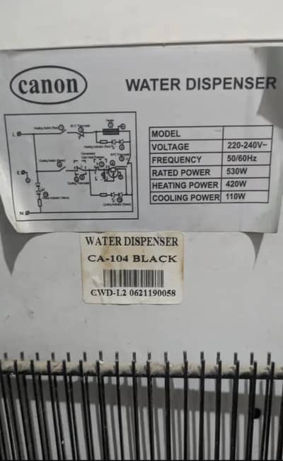 Canon Water Dispenser – Used | Hot & Cold