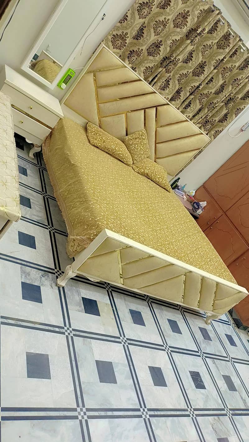 Complete set Double bed side table dressing 0