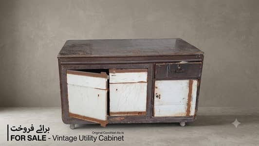Vintage Solid Wood Cabinet / Storage Cupboard