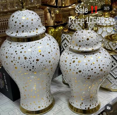 Decor Items - luxury decorations -pots - antique jars for decorations