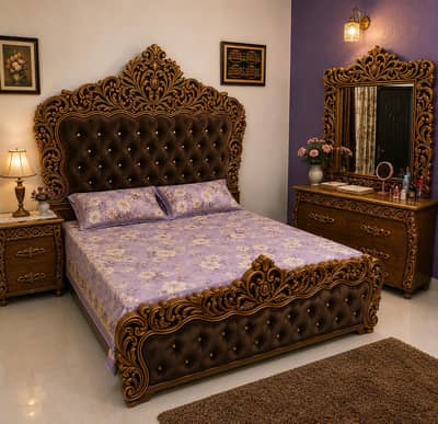 Urgent Sale – King Size Luxury Bedroom Set 