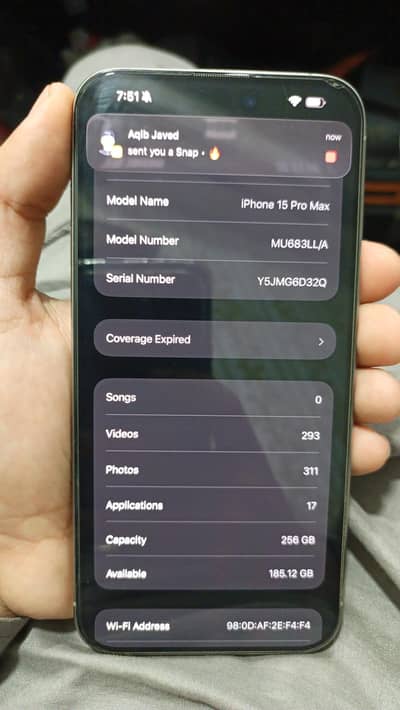 Apple iPhone 15 Pro Max jv 89% battery