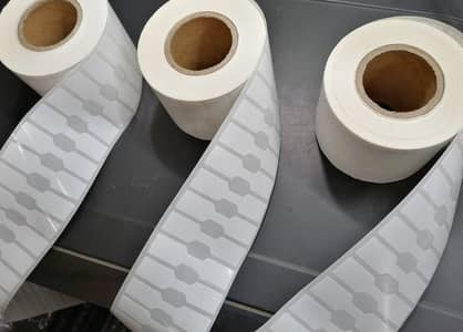 jewellery sticker labels / barcode tags in roll form / optical sticke