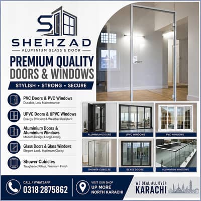 UPVC Door and Windows Aluminium Doors and Windows & Shower Cubicles