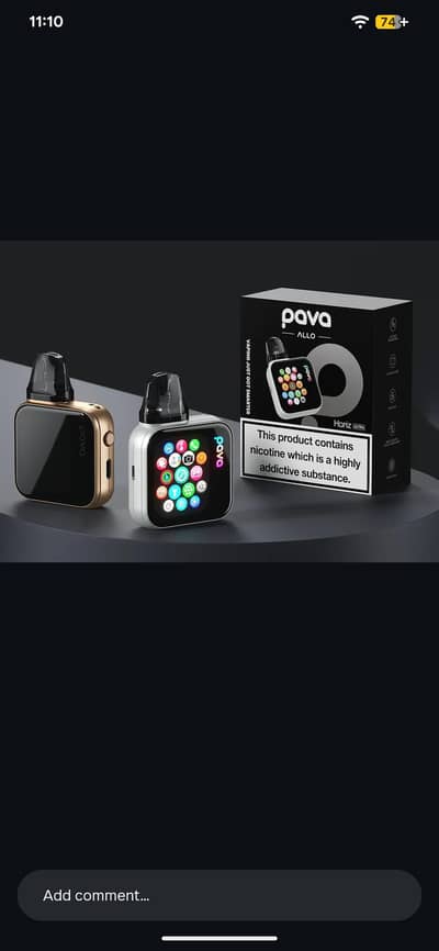 PAVA ALLO Horiz Ultra Smart/Touch Screen  Vape