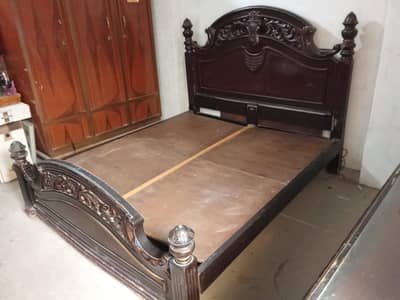 Wooden Bed, used but good condition.