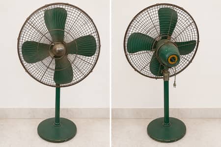 Heavy-Duty Metal Pedestal Fan – Strong Airflow – Fully Working