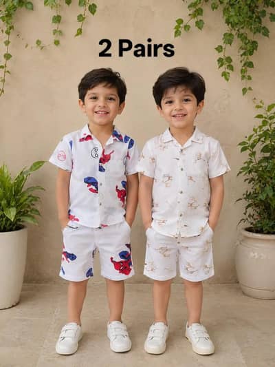 kids shirt and shorts