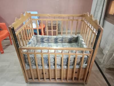 Home-Crafted Premium Wooden Baby Bed / Crib with Storage Drawers