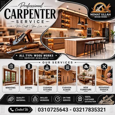 Wood work | Carpenter Services | Furniture Repair | Wood polish