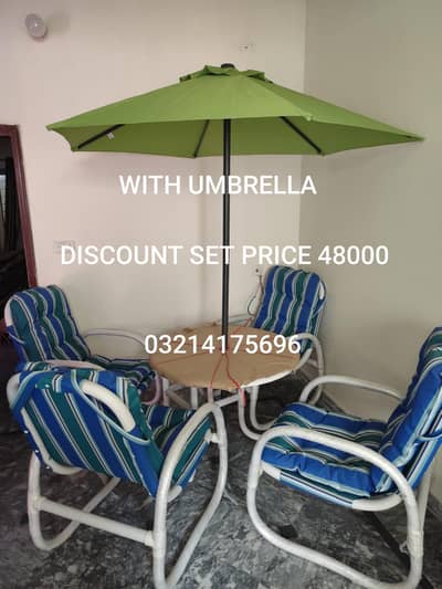 OUTDOOR GARDEN UPVC RATTAN FURNITURE SOFA SET CHAIRS TABLE UMBRELLA