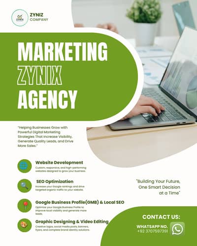 Zynix Marketing Agency | SEO, Website, GMB, AI & Graphic Design