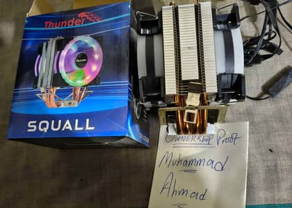 Thunder squall cooler ARGB dual fan with box and i5 650 processor