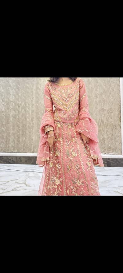 pink lahanga wedding ware