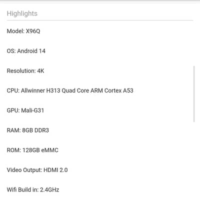X96Q Model