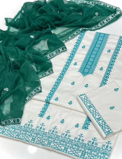Premium 3 Piece Embroidered Lawn Suit