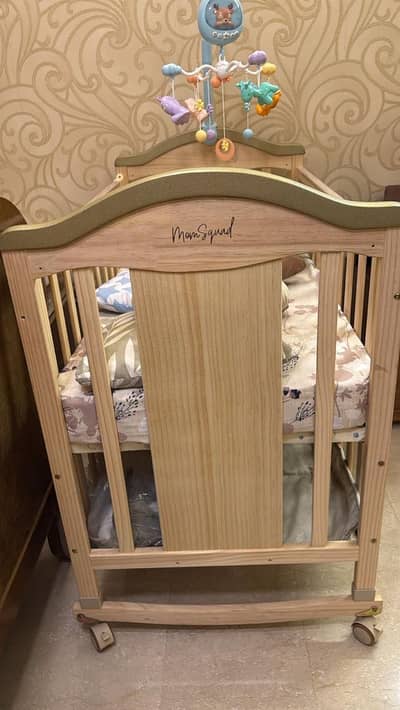 Mom squad wooden cot