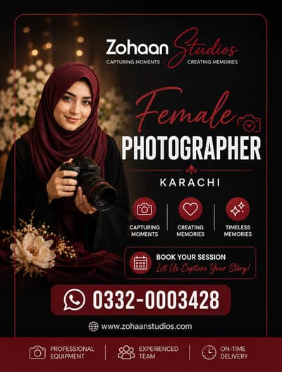 Female Photographer | Photographer in Karachi | Wedding Photographer