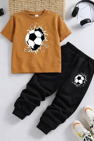 Kids social ball print track suit