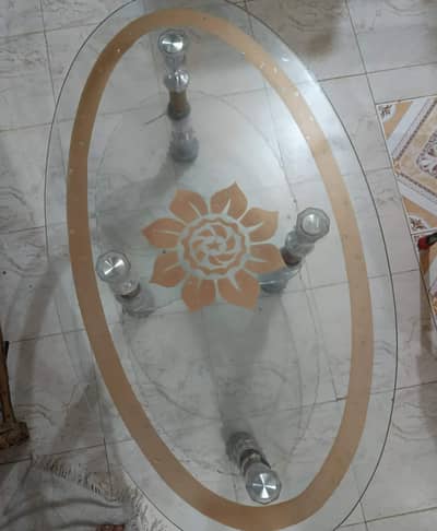 fancy glass table