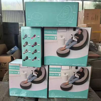 New *Inflatable Sofa with Footrest Set