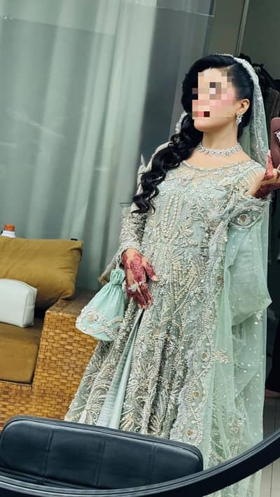 Waleema Dress | Lehnga Kurti Dupatta Pouch | Only wore for 2 to 3 hrs
