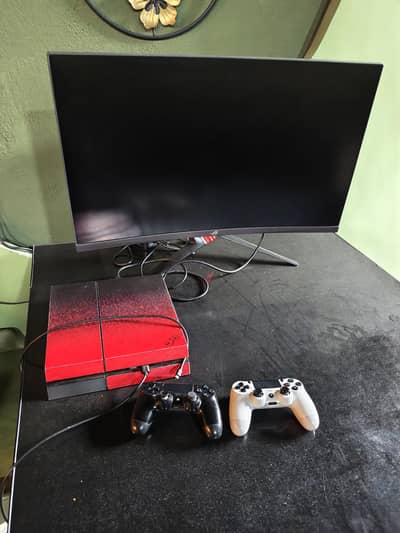 PS4 500gb and Asus ROG gaming curved LED