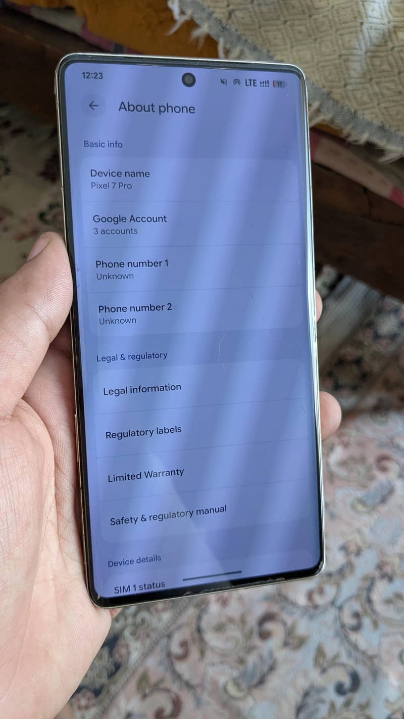 Google Pixel 7 Pro 8
