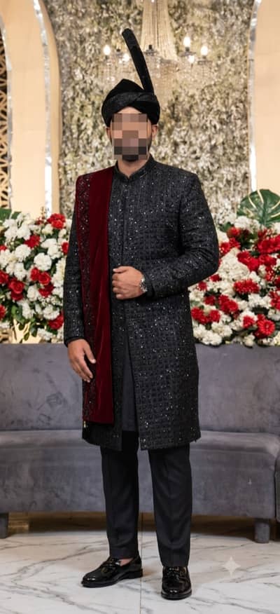 Groom Sherwani complete set with Turban and khussa | Sherwani /Wedding