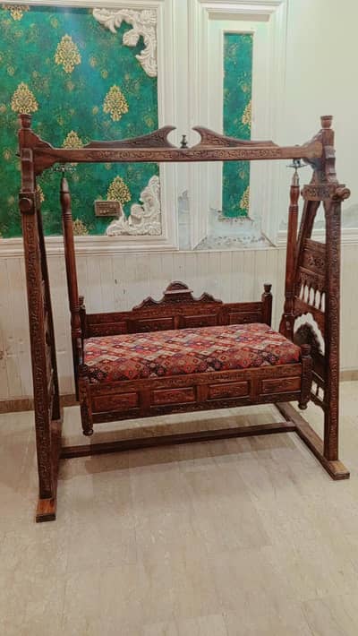 Couple & kids swing fully new originall total wood 0320-4590091