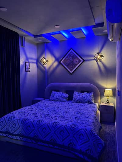1 Bedroom VIP Full furnish flat per day available in Bahria town Lahore 0300 4561276