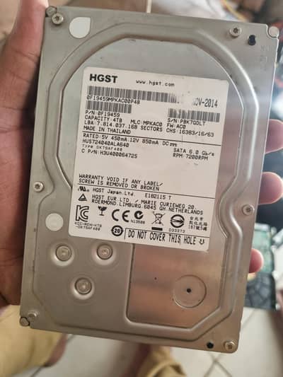 4TB PC Hard Disk 98% Health Full With Data(Movies+drama)