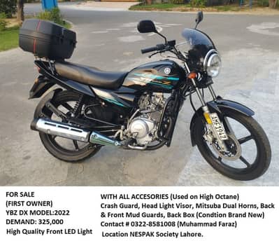 Yamaha YBZ DX 2022 | Genuine Condition | Loaded with Accessories |