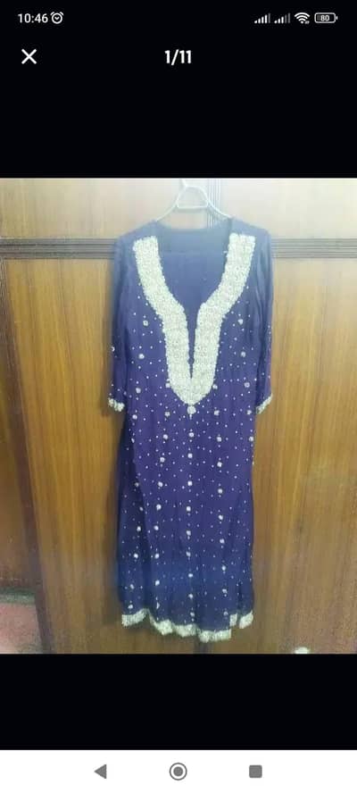 formal wear with heavy embellishments