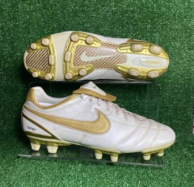 Nike tiempo white gold edition for sale