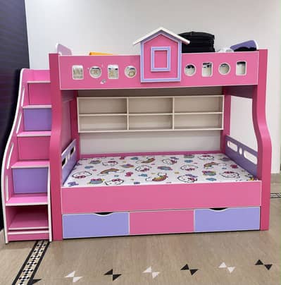Kids double bunk with mattress