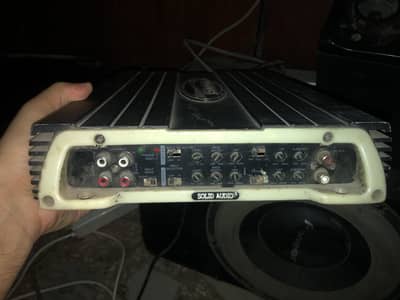 Solid audio amplifier 4 channel full working and working like a new