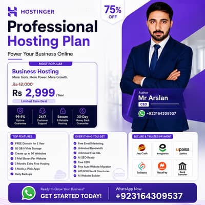 Hostinger Web Hosting And Much More Services