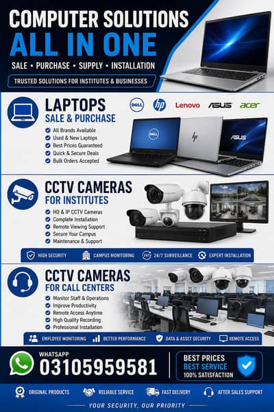 cctv camera installation,laptop repairing