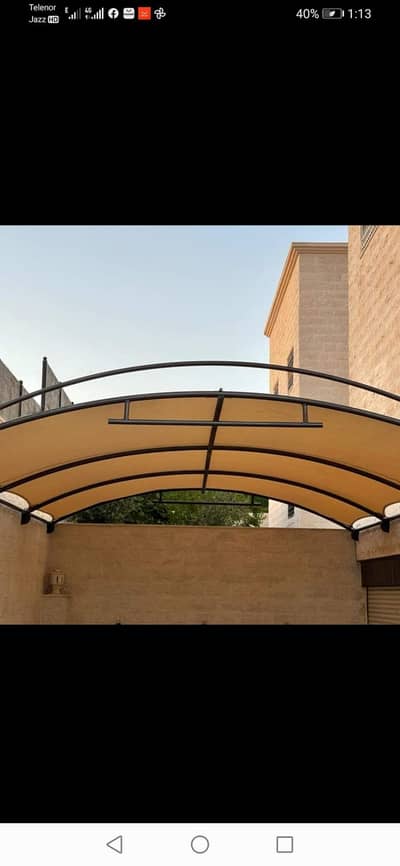 Wall mounted/ Porch shade/ Pvc tensile fabric/ Outdoor garage shed