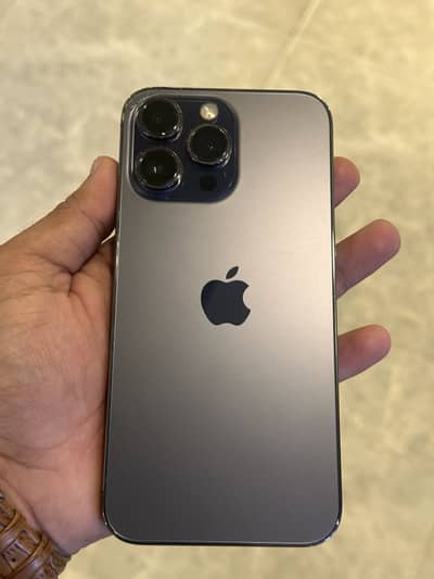 14 pro max approved dual physical 256 gb purple colour