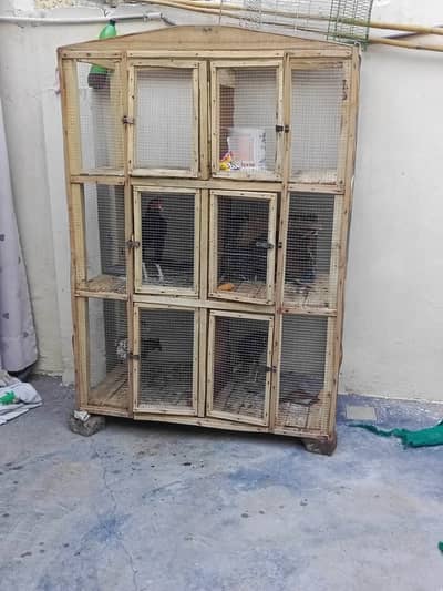12 Partitions Cage for Birds and Hens