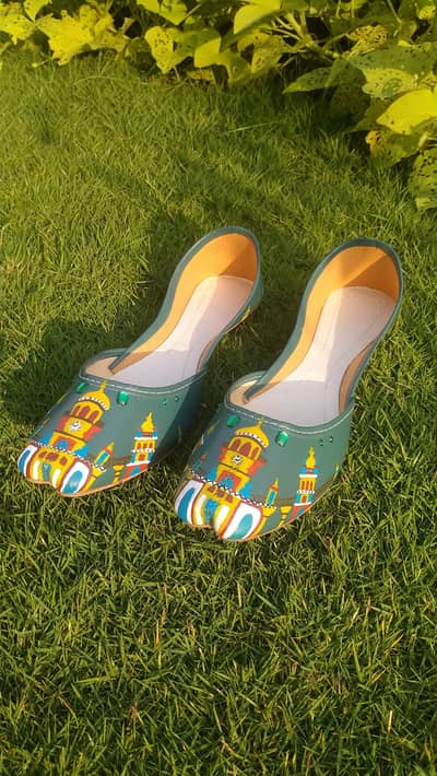 Traditional hand painted khussas