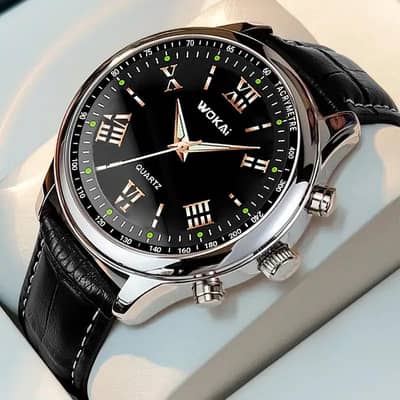 Men's Quartz Watch Leather Belt | Free Delivery + Cash On Delivery
