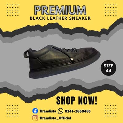 PREMIUM BLACK LEATHER SNEAKER